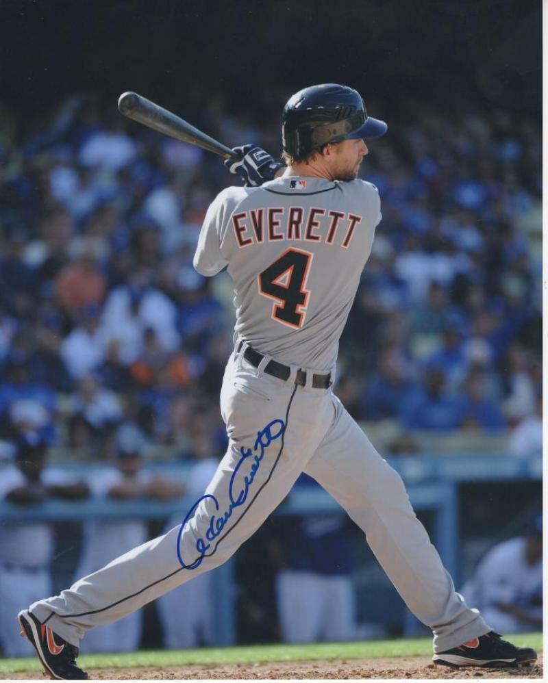 ADAM EVERETT DETROIT TIGERS SIGNED AUTOGRAPHED 8X10 W/ COA