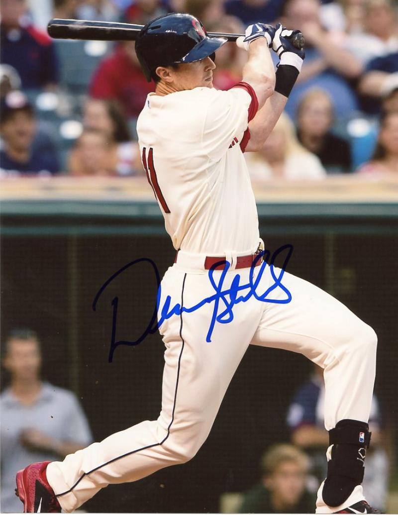 DREW STUBBS CLEVELAND INDIANS SIGNED 8X10 PHOTO W/COA