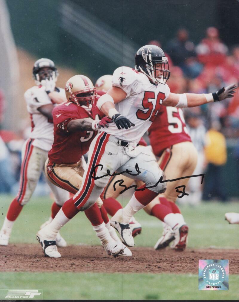 KEITH BROOKING ATLANTA FALCONS  SIGNED AUTOGRAPHED 8X10 PHOTO W/ COA