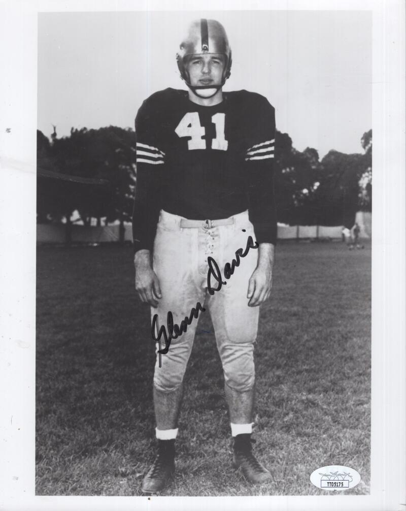 GLENN DAVIS ARMY CADETS  SIGNED AUTOGRAPHED 8X10 PHOTO JSA TT05175