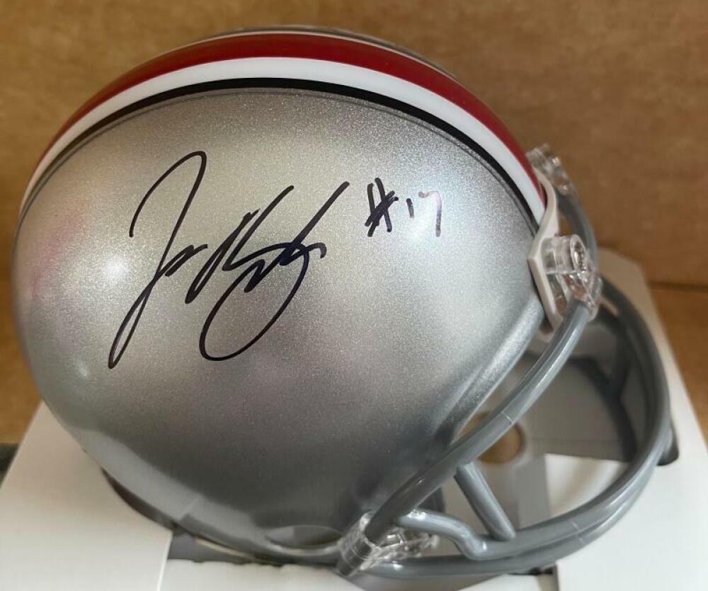 JEROME BAKER OHIO STATE BUCKEYES SIGNED AUTOGRAPHED MINI HELMET PSA