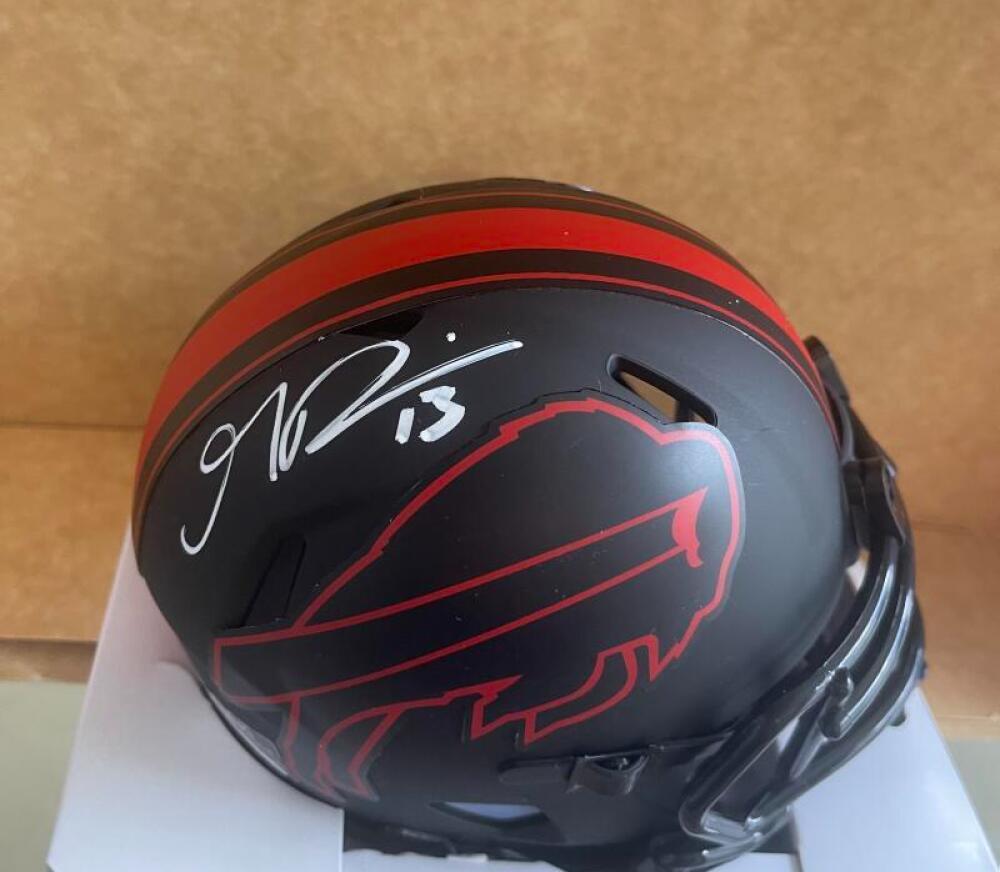 GABRIEL DAVIS BUFFALO BILLS SIGNED AUTOGRAPHED ECLIPSE MINI HELMET JSA WA240161