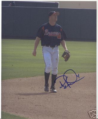 PETE ORR ATLANTA BRAVES SIGNED 8X10 PHOTO W/COA