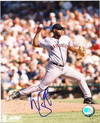 WAYNE GOMES SAN FRANCISCO GIANTS SIGNED 8X10 PHOTO COA