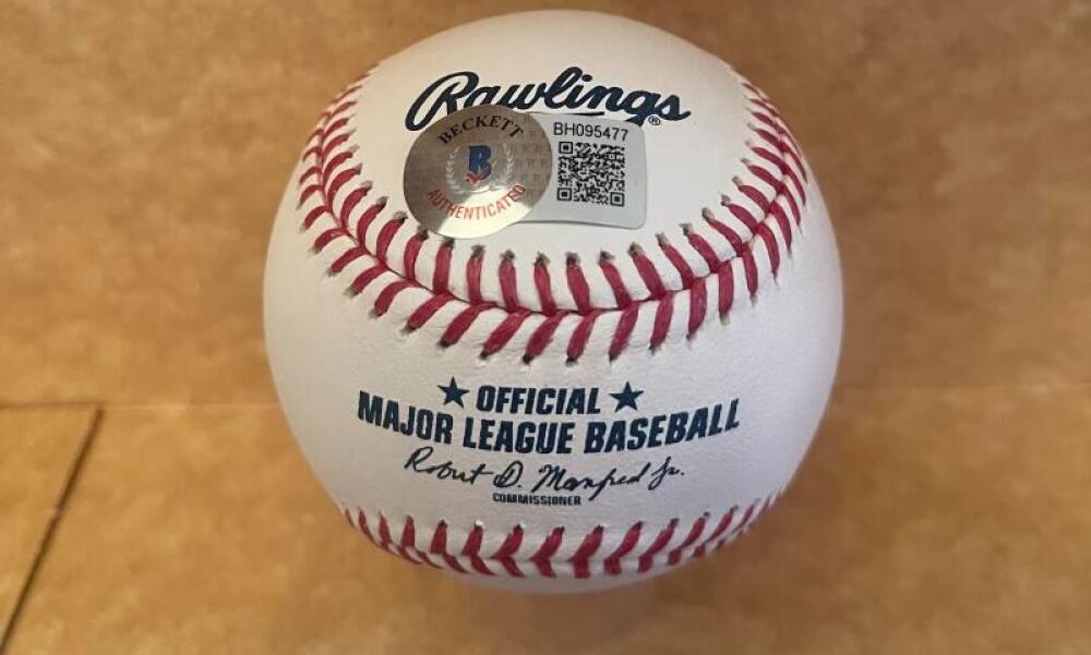 DAVE RIGHETTI 81 A.L. ROY SIGNED AUTOGRAPHED M.L. BASEBALL BECKETT AUTH