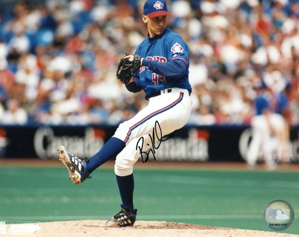 BILL KOCH TORONTO BLUE JAYS ACTION SIGNED 8X10 PHOTO W/COA