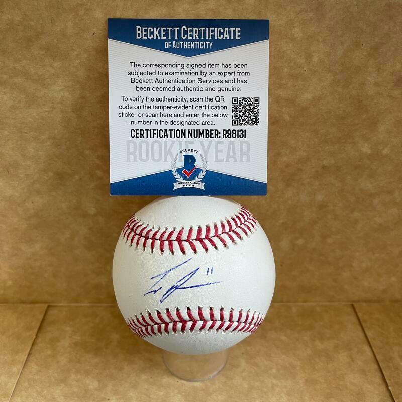 IVAN JOHNSON CINCINNATI REDS ROOKIE YEAR SIGNED AUTO M.L. BASEBALL BAS R98131