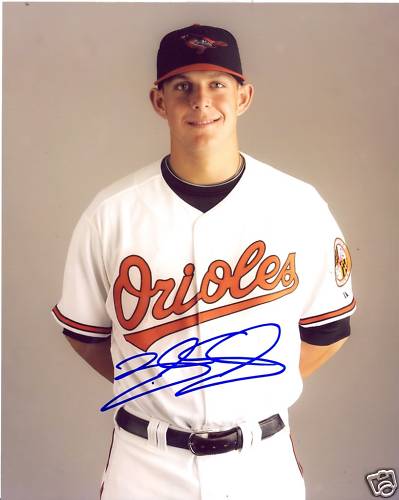 BRANDON SNYDER BALTIMORE ORIOLES SIGNED 8X10 PHOTO COA