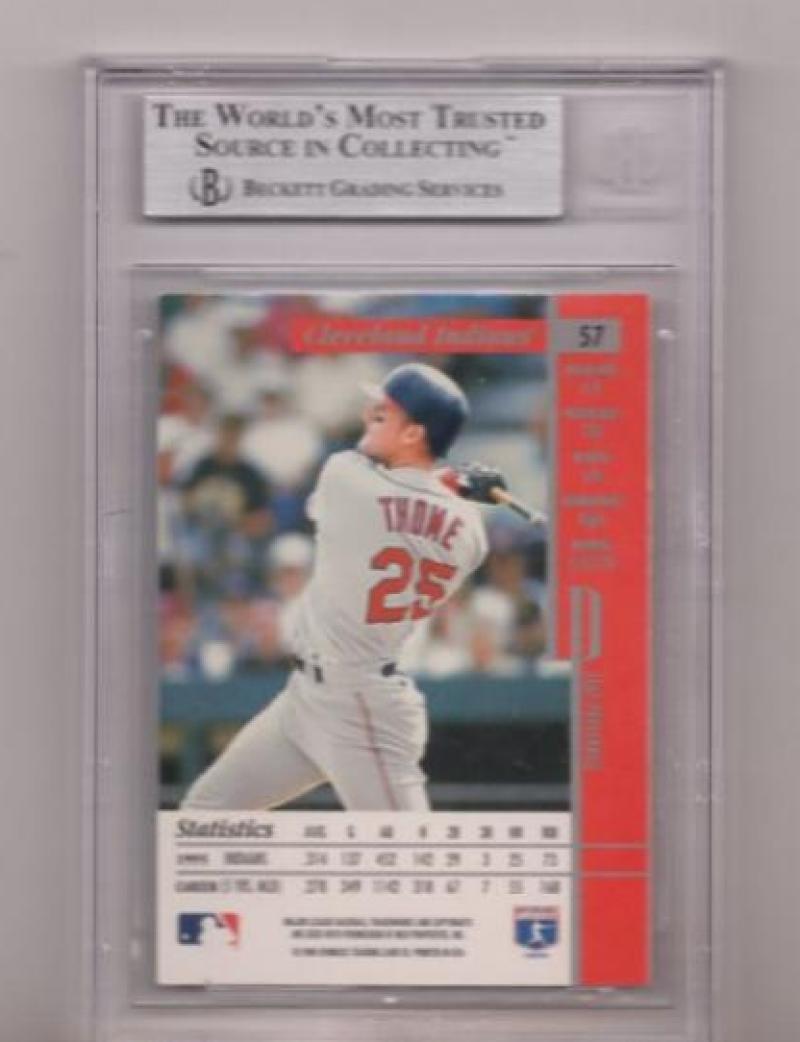 1996 LEAF PREFERRED JIM THOME INDIANS SIGNED CARD BECKETT AUTHENTIC AUTOGRAPHED