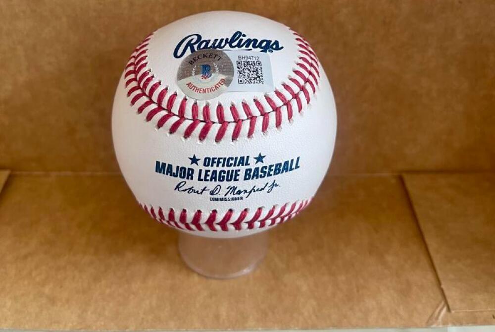 STEVE NICOSIA PIRATES 1979 WS CHAMPS SIGNED AUTOGRAPHED M.L. BASEBALL BECKETT AU
