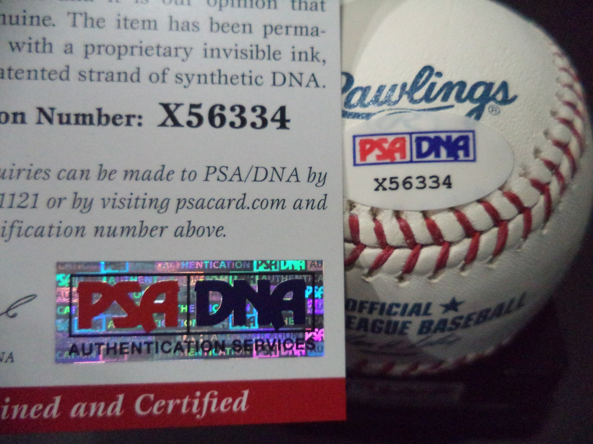 LEON MCFADDEN RARE ASTROS SIGNED AUTOGRAPHED M.L. BASEBALL PSA/DNA COA #X56334
