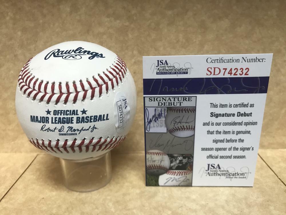 LUIS URIAS SAN DIEGO PADRES SIGNATURE DEBUT SIGNED AUTO M.L. BASEBALL JSA SD7423