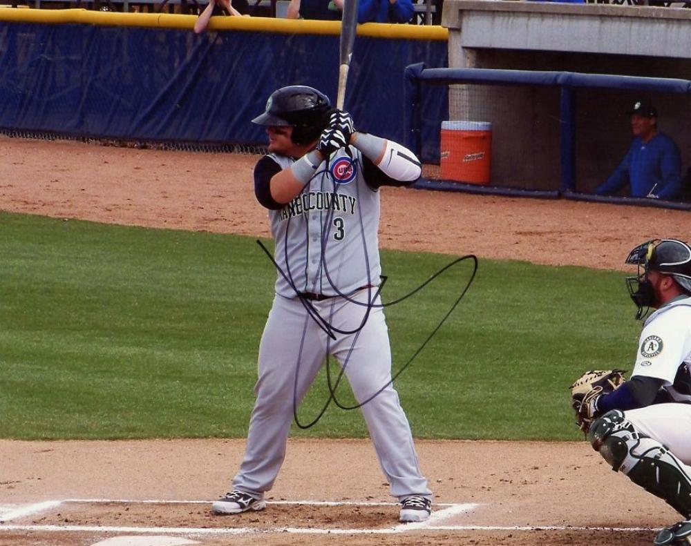 DAN VOGELBACH KANE COUNTY AT BAT SIGNED 8X10 PHOTO W/COA