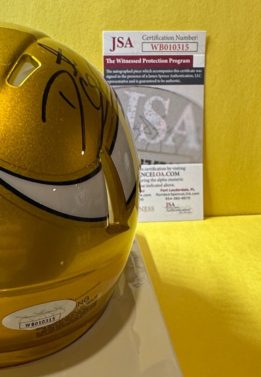 DAUNTE CULPEPPER MINNESOTA VIKINGS SIGNED AUTOGRAPHED FLASH MINI HELMET JSA