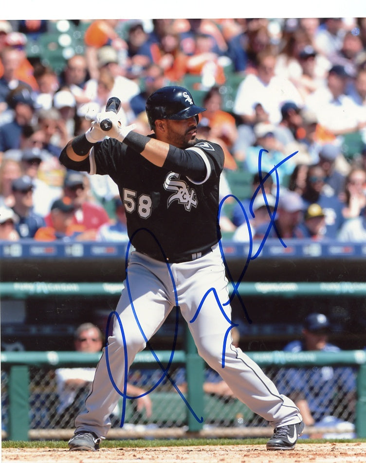  GEOVANNY  SOTO  #58  CHICAGO  WHITE SOX   SIGNED  AUTO    8X10 PHOTO  W/ COA 