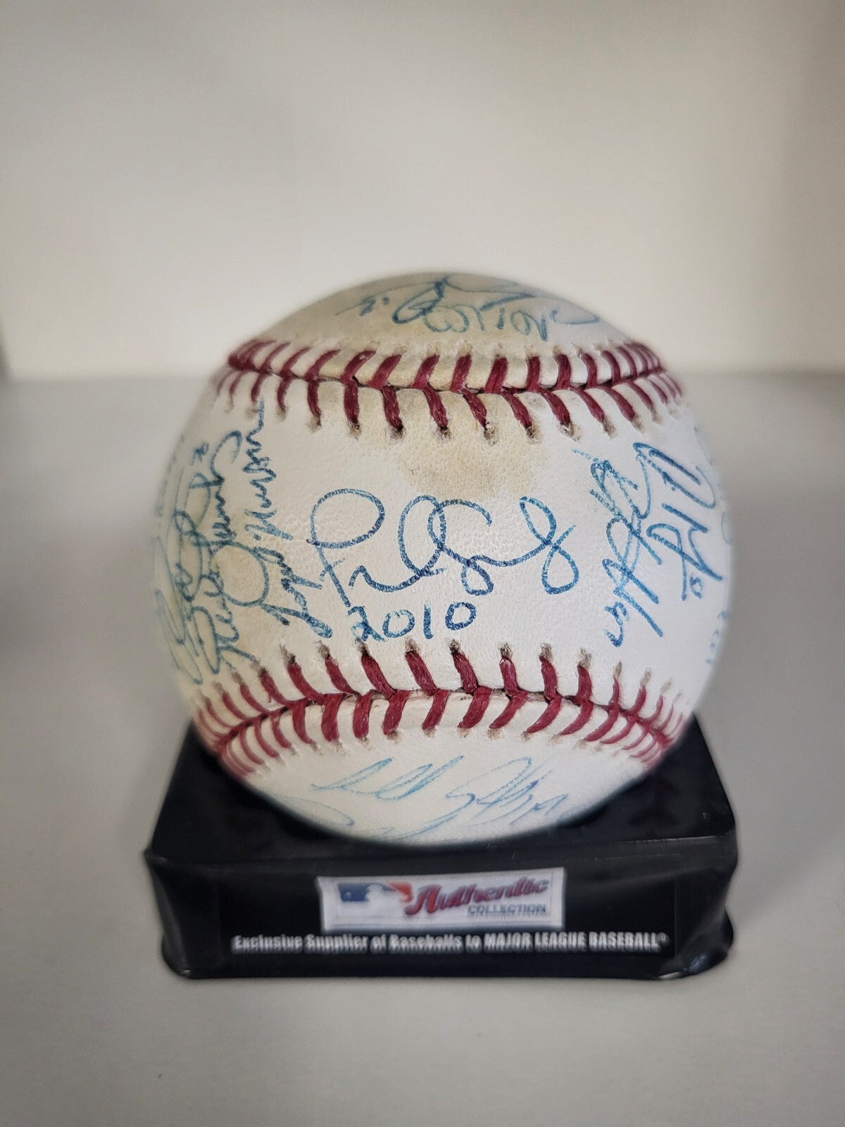 GIANCARLO STANTON YANKEES SIGNED AUTOGRAPHED MARLINS TEAM SIGNED BALL W/COA