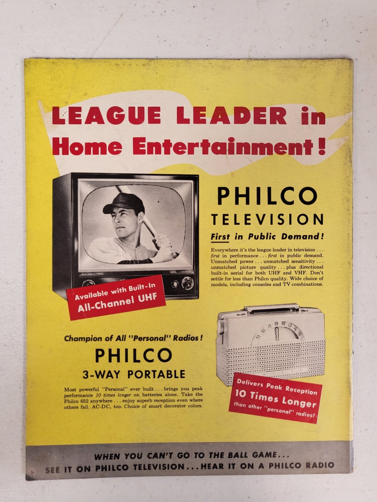 VINTAGE 1953 PHILADELPHIA ATHLETICS YEARBOOK PROGRAM BASEBALL RARE