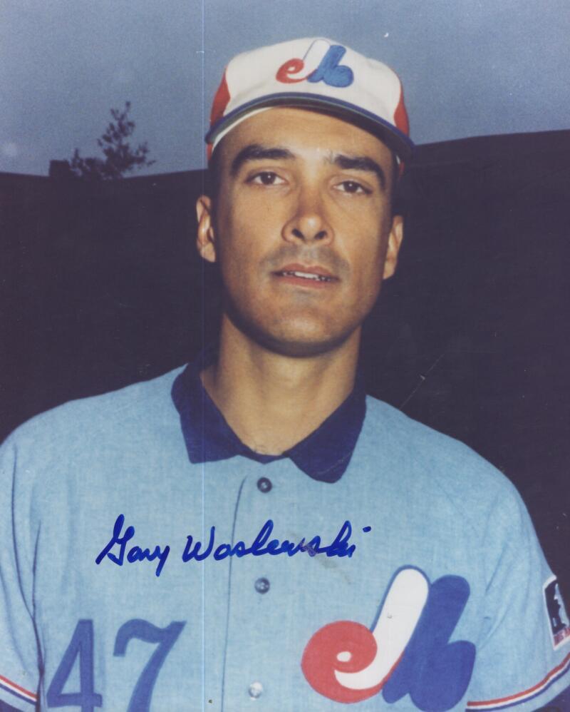 GARY WASLEWSKI  MONTREAL EXPOS SIGNED AUTOGRAPHED 8X10 PHOTO W/ COA