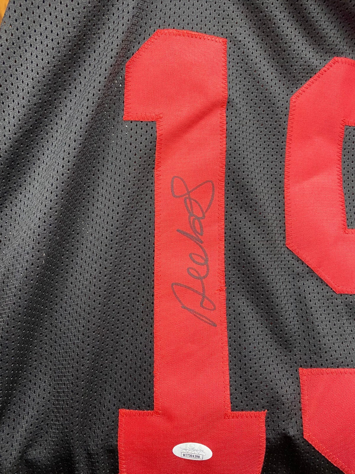 DEEBO SAMUEL #19 SF 49ERS SIGNED AUTOGRAPHED AUTO CUSTOM BLACK/RED JERSEY JSA !
