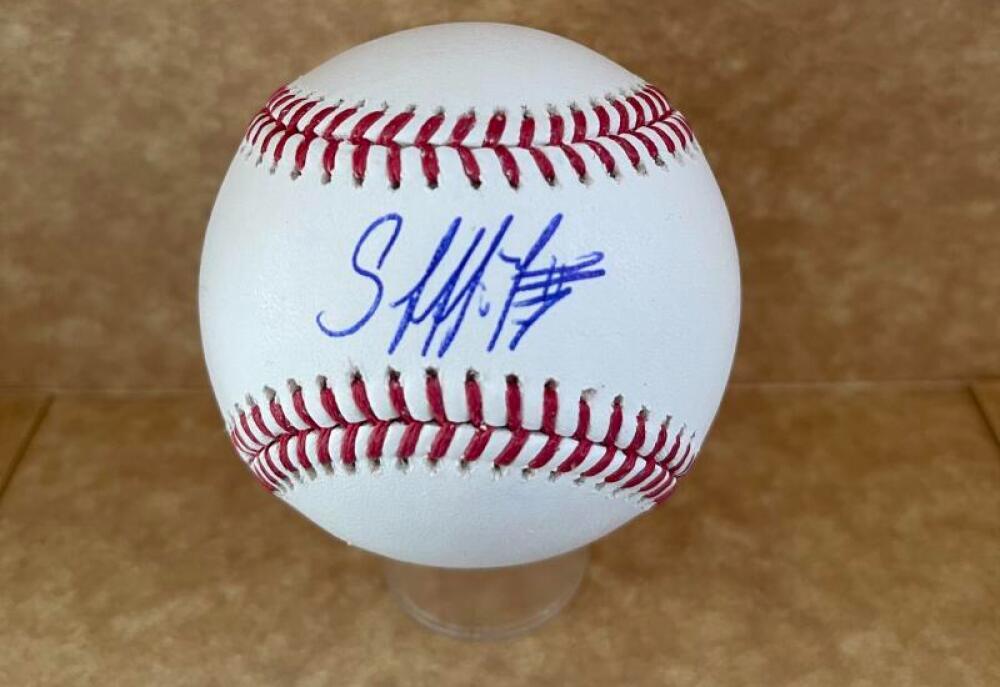 JESUS SANCHEZ MIAMI MARLINS SIGNED AUTO M.L. BASEBALL BECKETT AUTH