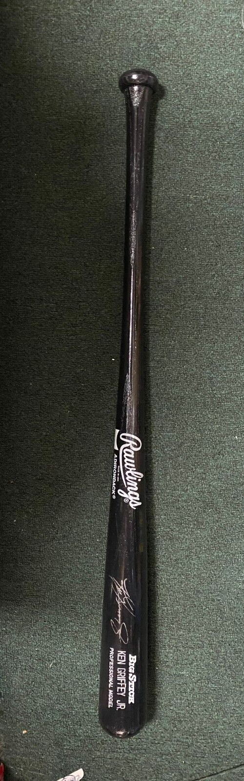 KEN GRIFFEY JR SEATTLE MARINERS SIGEND AUTOGRAPHED RAWLINGS BLACK BAT PSA