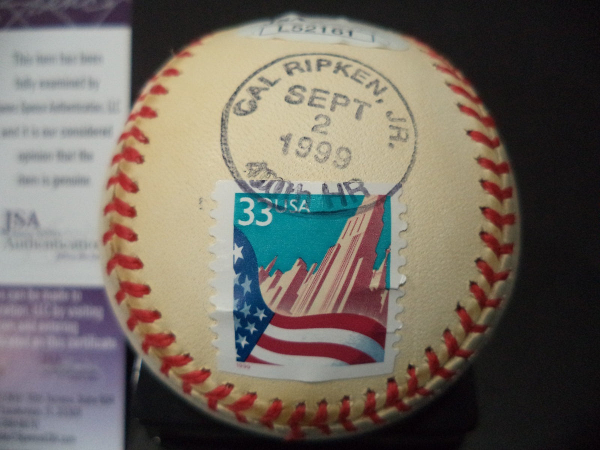 CAL RIPKEN JR SIGNED AUTOGRAPHED US STAMP A.L. BASEBALL 188/1999 JSA COA #L52161