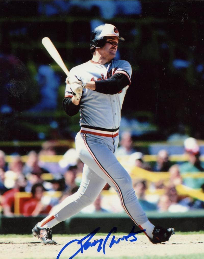 LARRY SHEETS BALTIMORE ORIOLES SIGNED AUTOGRAPHED 8X10 PHOTO  W/ COA 