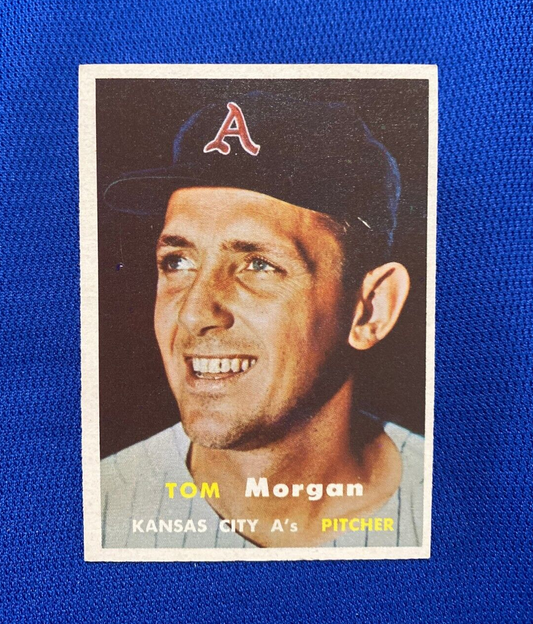 1957 TOPPS TOM MORGAN KANSAS CITY A'S #239 CARD VINTAGE SET-BREAK