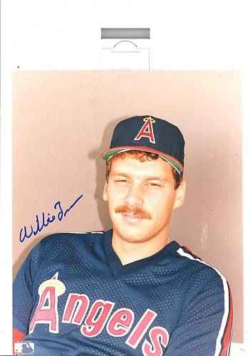 WILLIE FRASIER   CALIFORNIA  ANGELS   SIGNED 8X10