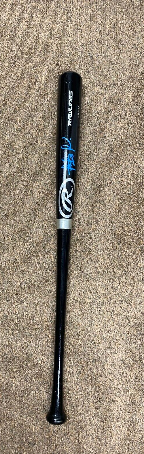FERNANDO TATIS JR SAN DIEGO PADRES SIGNED AUTO BLACK RAWLINGS PRO BAT USA HOLO *
