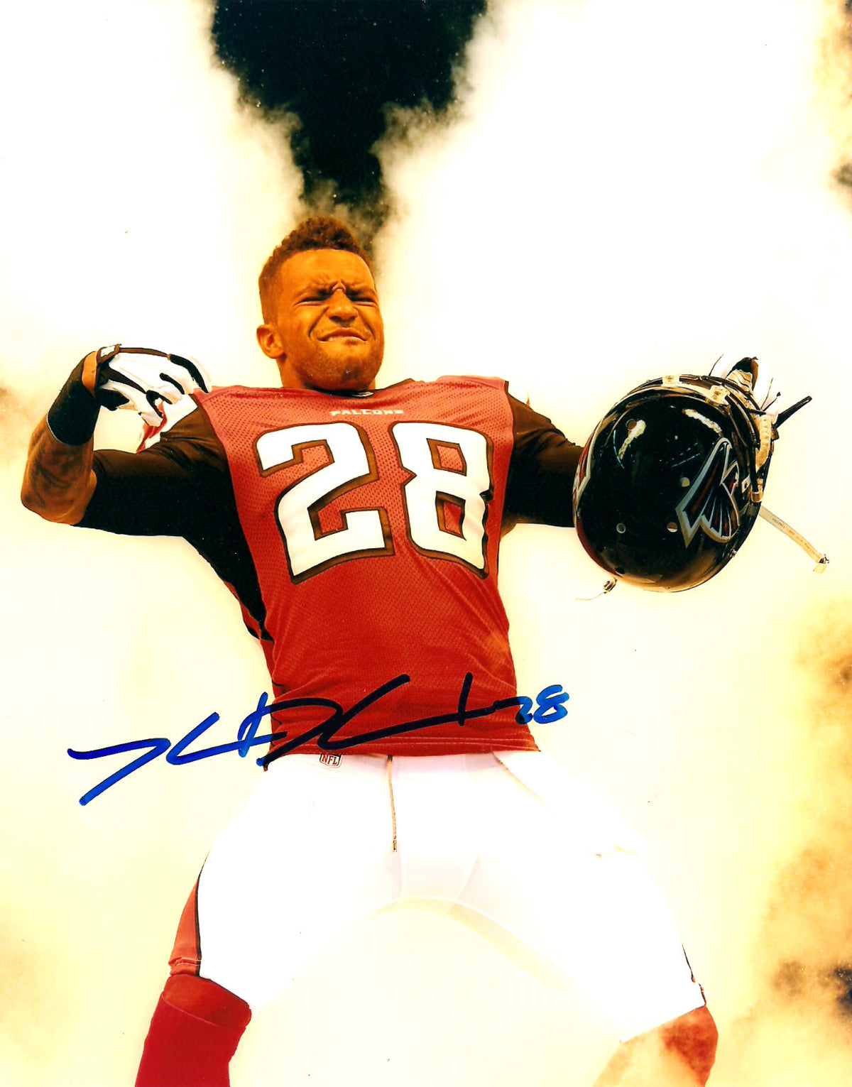 THOMAS DECLOUD ATLANTA FALCONS SIGNED AUTOGRAPHED 8X10 PHOTO W/COA