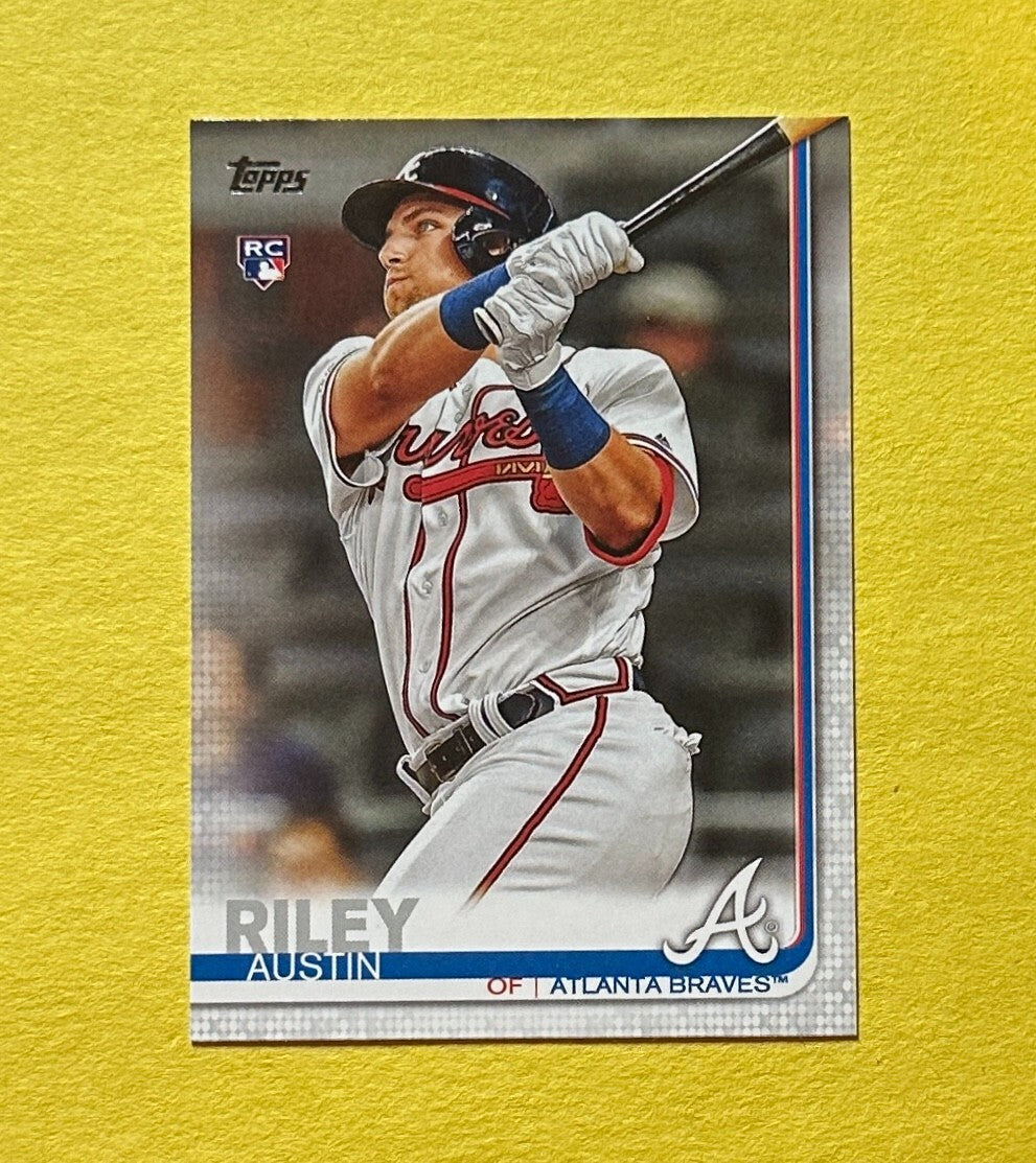 2019 TOPPS UPDATE AUSTIN RILEY ROOKIE CARD #US100 BRAVES