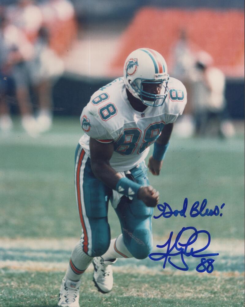 KEITH JACKSON DOLPHINS  SIGNED AUTOGRAPHED 8X10 PHOTO W/ COA