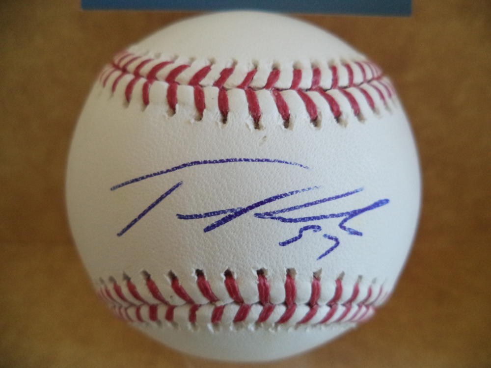 TANNER ROARK WASHINGTON NATIONALS SIGNED AUTO M.L. BASEBALL BECKETT D27568