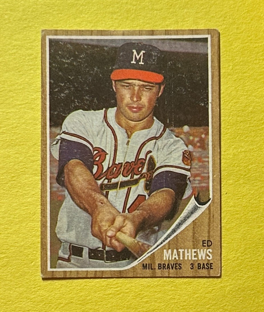 1962 TOPPS ED MATHEWS #30 BRAVES HOF