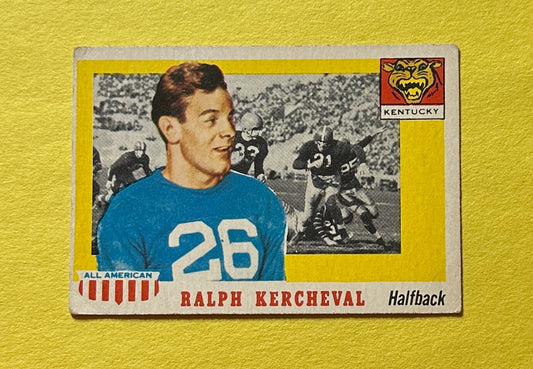 1955 TOPPS ALL-AMERICAN RALPH KERCHEVAL #88 KENTUCKY