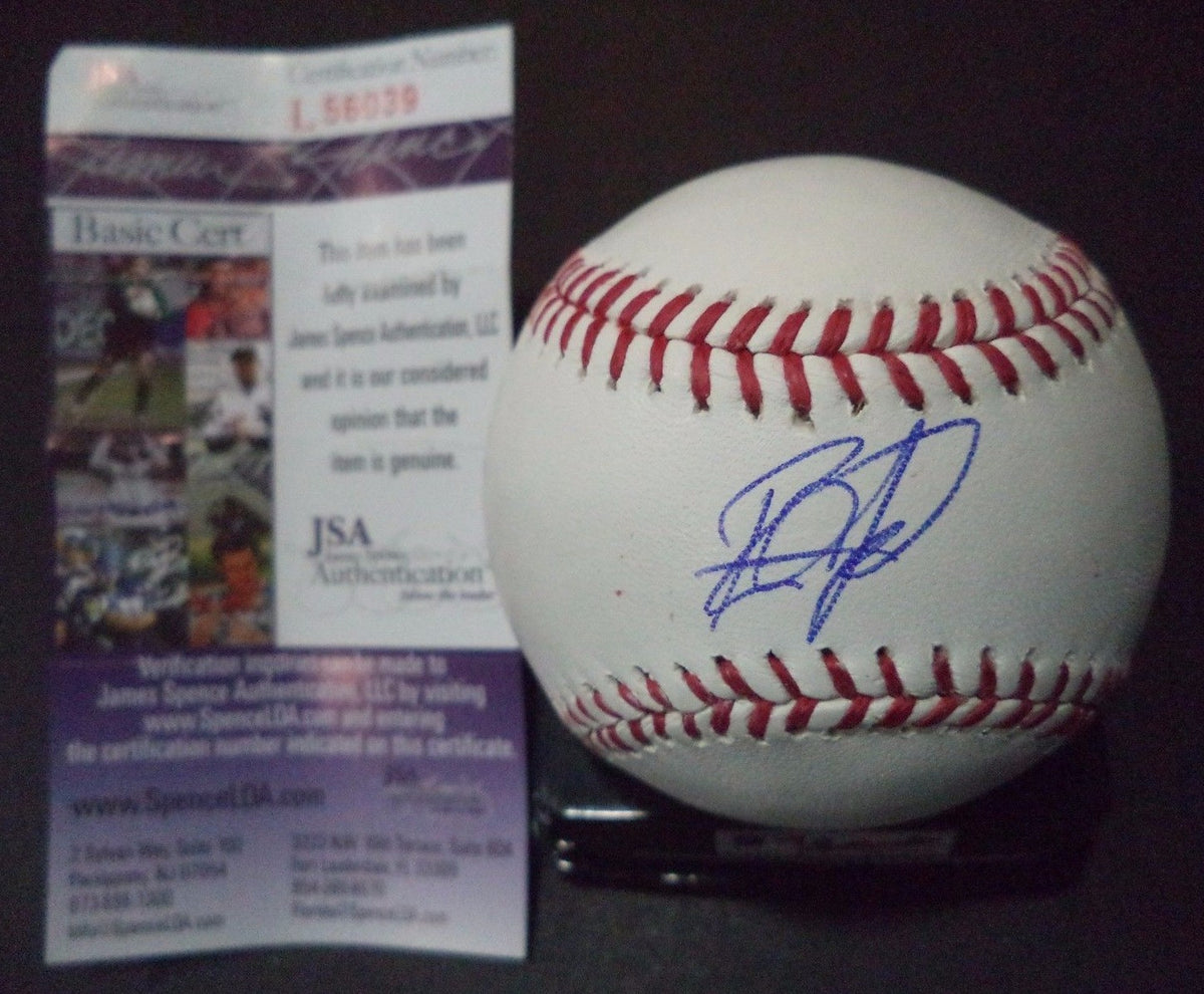 RUSNEY CASTILLO BOSTON RED SOX SIGNED AUTOGRAPHED ROMLB BASEBALL JSA COA #L56039