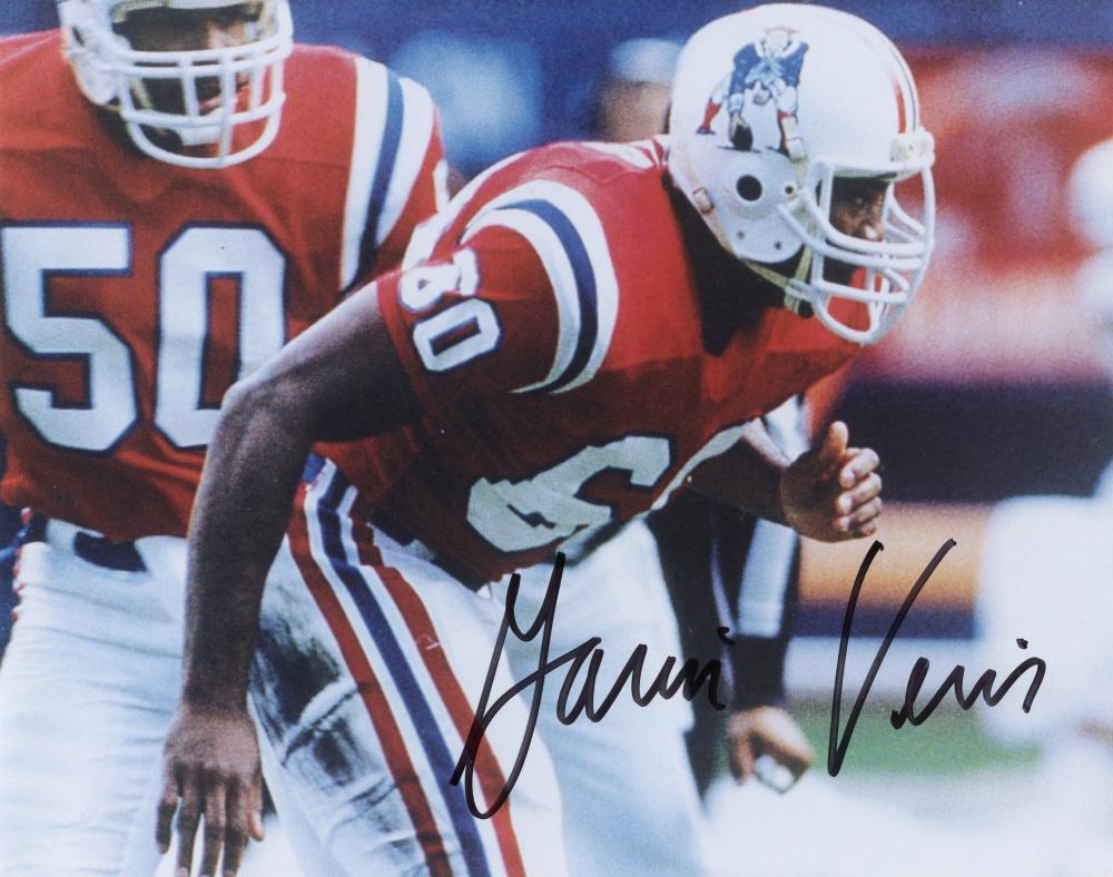 GARIN VERIS B NEW ENGLAND PATRIOTS SIGNED AUTOGRAPHED 8X10 PHOTO W/COA