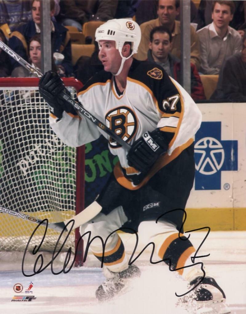 GLEN MURRAY BOSTON BRUINS SIGNED AUTOGRAPHED 8X10 W/ COA
