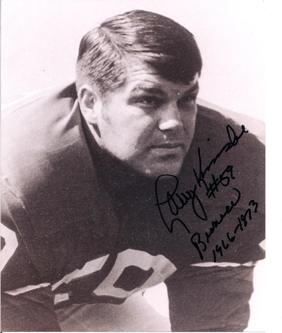 LARRY KAMINSKI DENVER BRONCOS AUTOGRAPHED SIGNED 8X10 PHOTO W/COA
