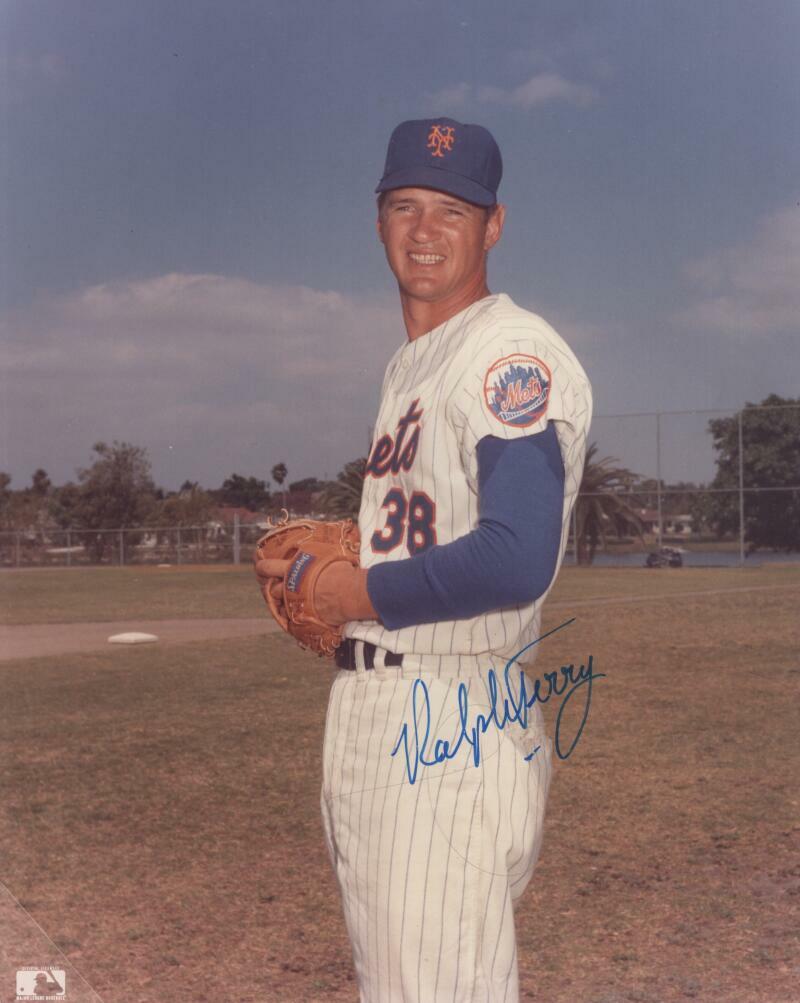 RALPH TERRY NEW YORK METS SIGNED AUTOGRAPHED 8X10 PHOTO W/ COA