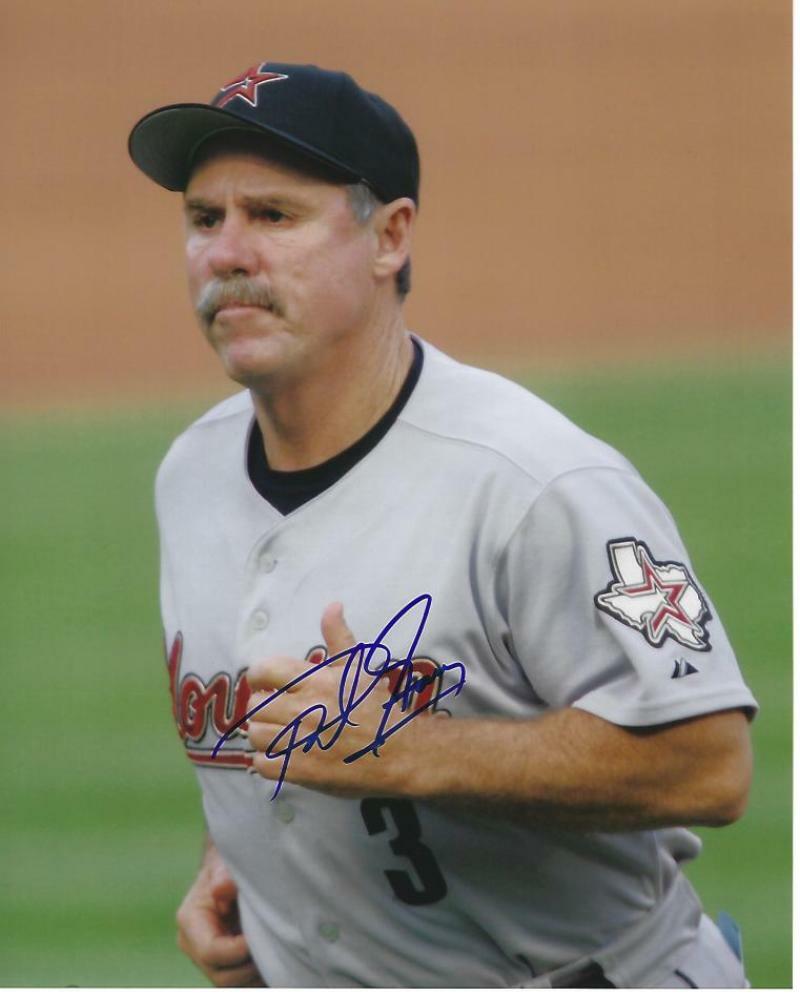 PHIL GARNER HOUSTON ASTROS MANAGER SIGNED AUTOGRAPHED 8X10 W/ COA