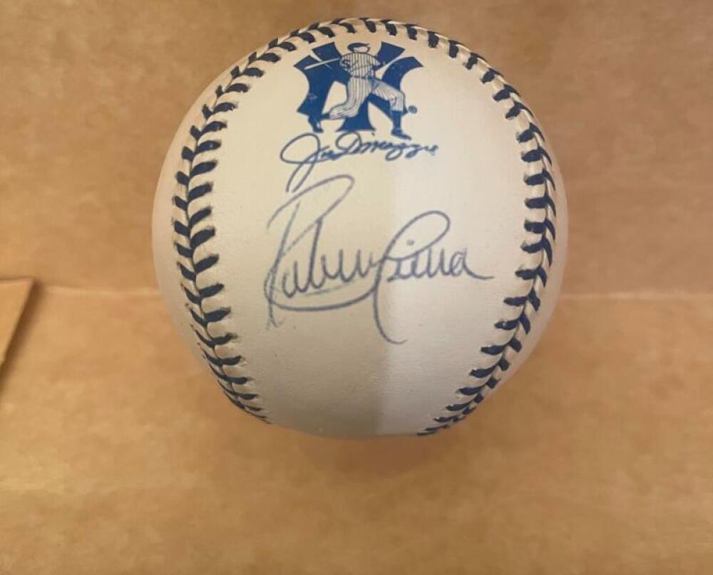 RUBIN SIERRA YANKEES SIGNED AUTOGRAPHED RARE JOE DIMAGGIO BASEBALL JSA AUTH