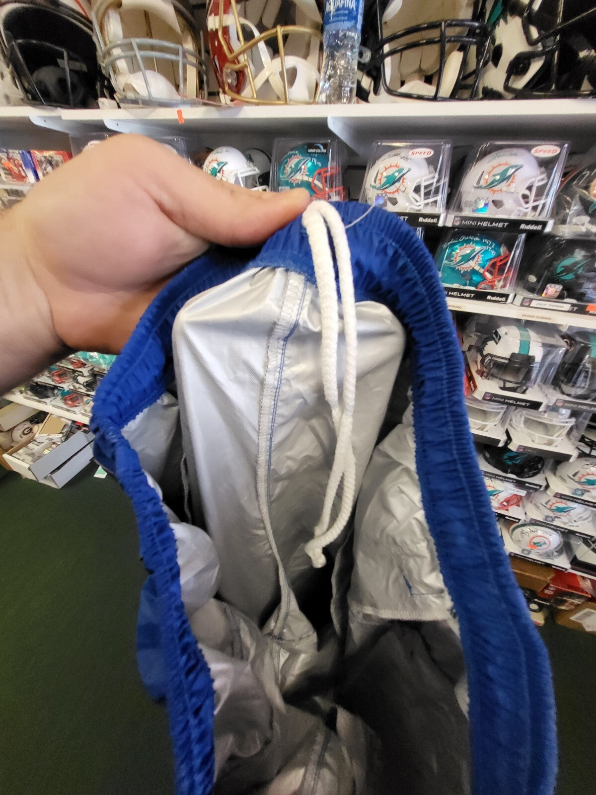 NIKE NFL SHIELD ON FIELD BLUE FOOTBALL WORK OUT GYM PANTS SIZE LARGE MENS