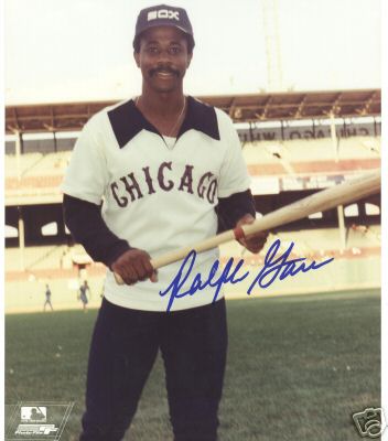 RALPH GARR CHICAGO WHITE SOX SIGNED 8X10 PHOTO W/COA