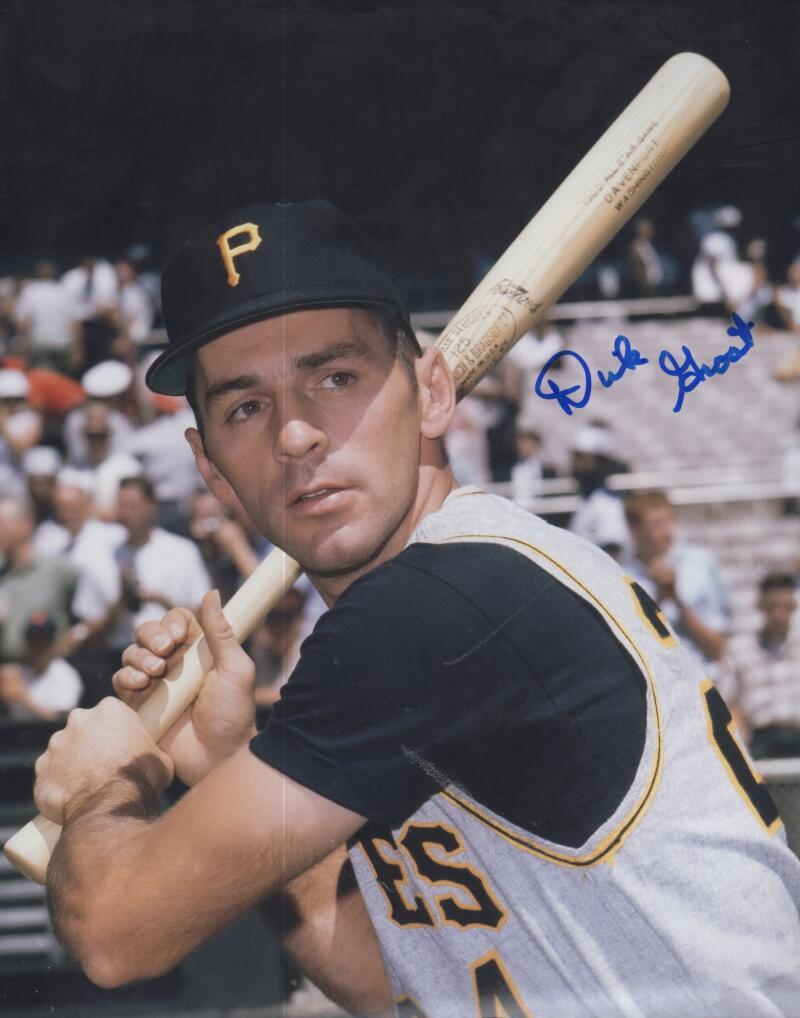 DICK GROAT PIRATES SIGNED AUTOGRAPHED 8X10 PHOTO W/ COA