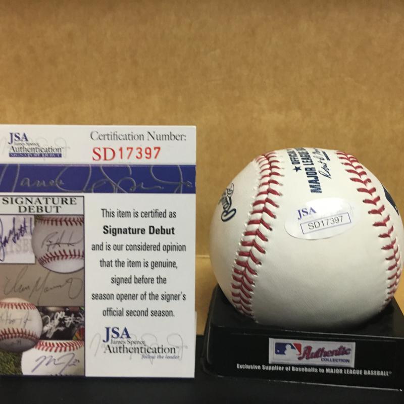 BRADEN SHIPLEY ARIZONA DIAMONDBACKS TOP PROSPECT SIGNATURE DEBUT M.L. SIGNED BAS