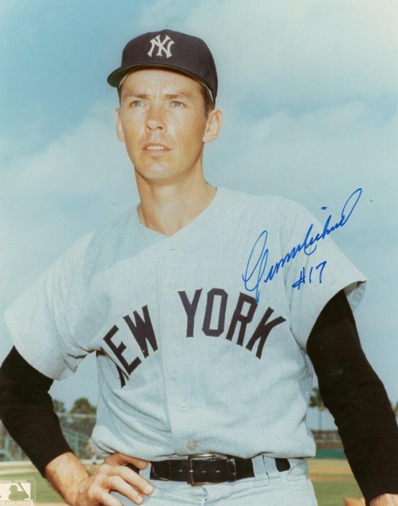 GENE MICHAEL #17 DECEASED NEW YORK YANKEES SIGNED AUTOGRAPHED 8X10 PHOTO W/COA