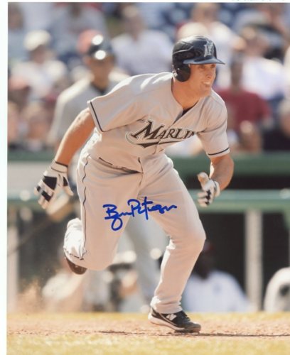 BRYAN PETERSEN FLORIDA MARLINS SIGNED 8X10 PHOTO W/COA