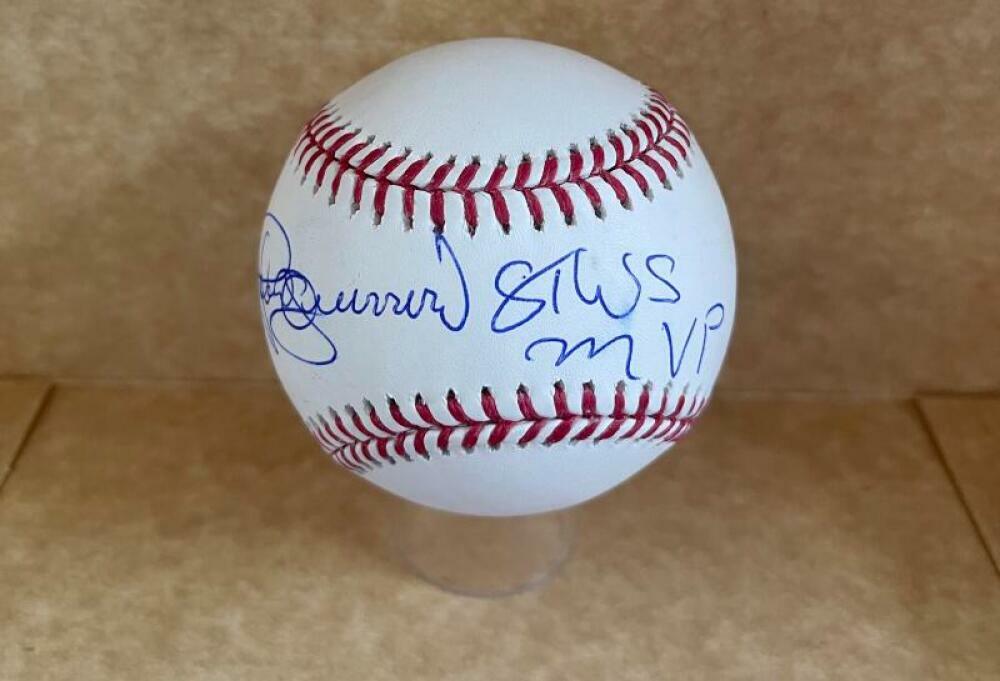 PEDRO GUERRERO 87 WS MVP DODGERS SIGNED AUTO M.L. BASEBALL BAS BC94479